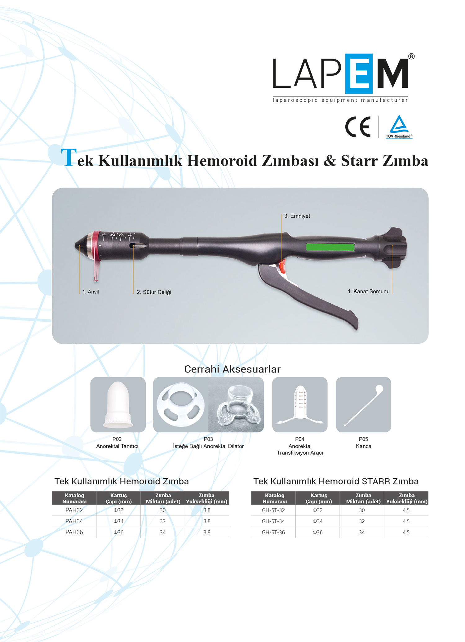 Tek Kullanımlık Hemoroid Zımbası